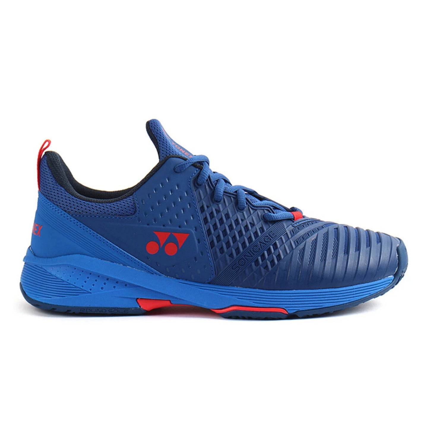 YONEX SHOE SONICAGE 3 CLAY MN NAVY/RED (AW23)
