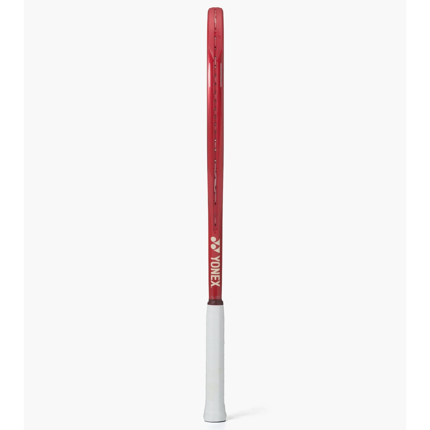 Red Yonex vcore Ace red racket on a white background