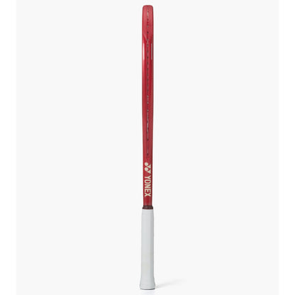 Red Yonex vcore Ace red racket on a white background