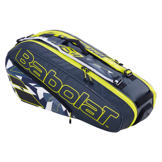 BABOLAT BAG ALCARAZ PURE AERO 6R GREY/YELLOW