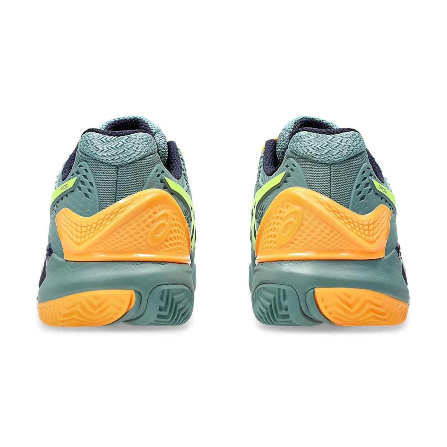 ASICS SHOE G-RESOLUTION 9 PADEL MN CELADON/SAFETY YELLOW (AW24)