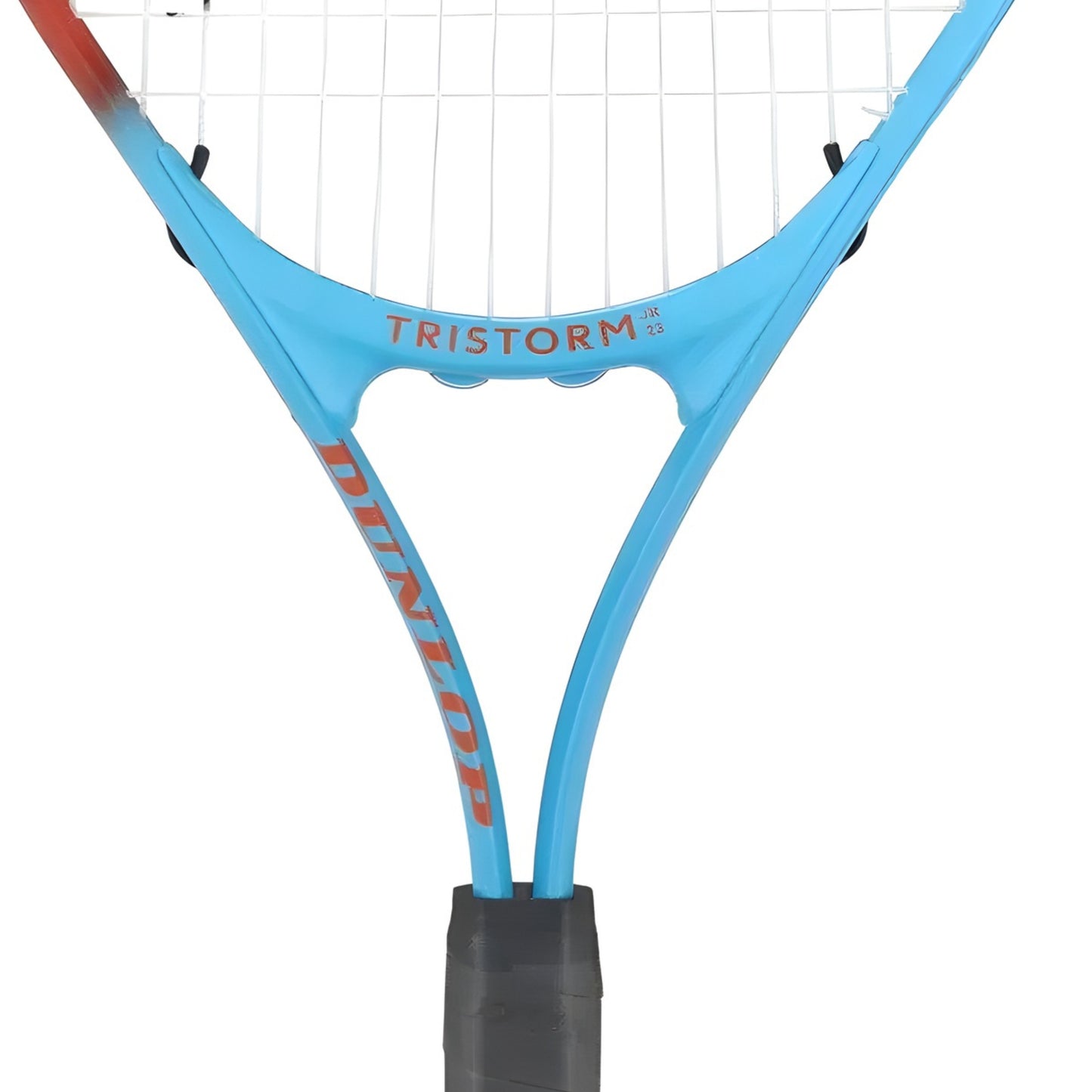 Dunlop tennis racket with 'TRISTORM' wording on a white background