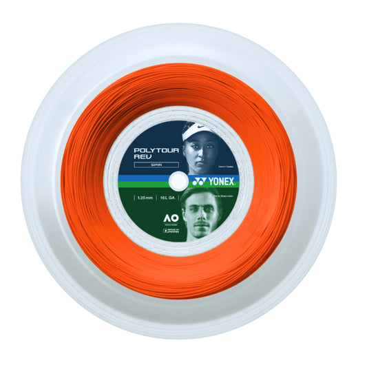 YONEX STRING POLYTOUR REV 1.25MM 16G ORG REEL