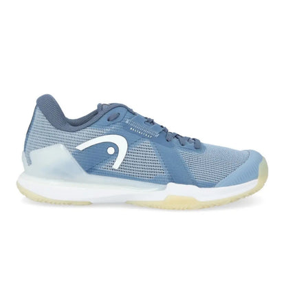 Blue Head padel shoe with a white logo on a white background