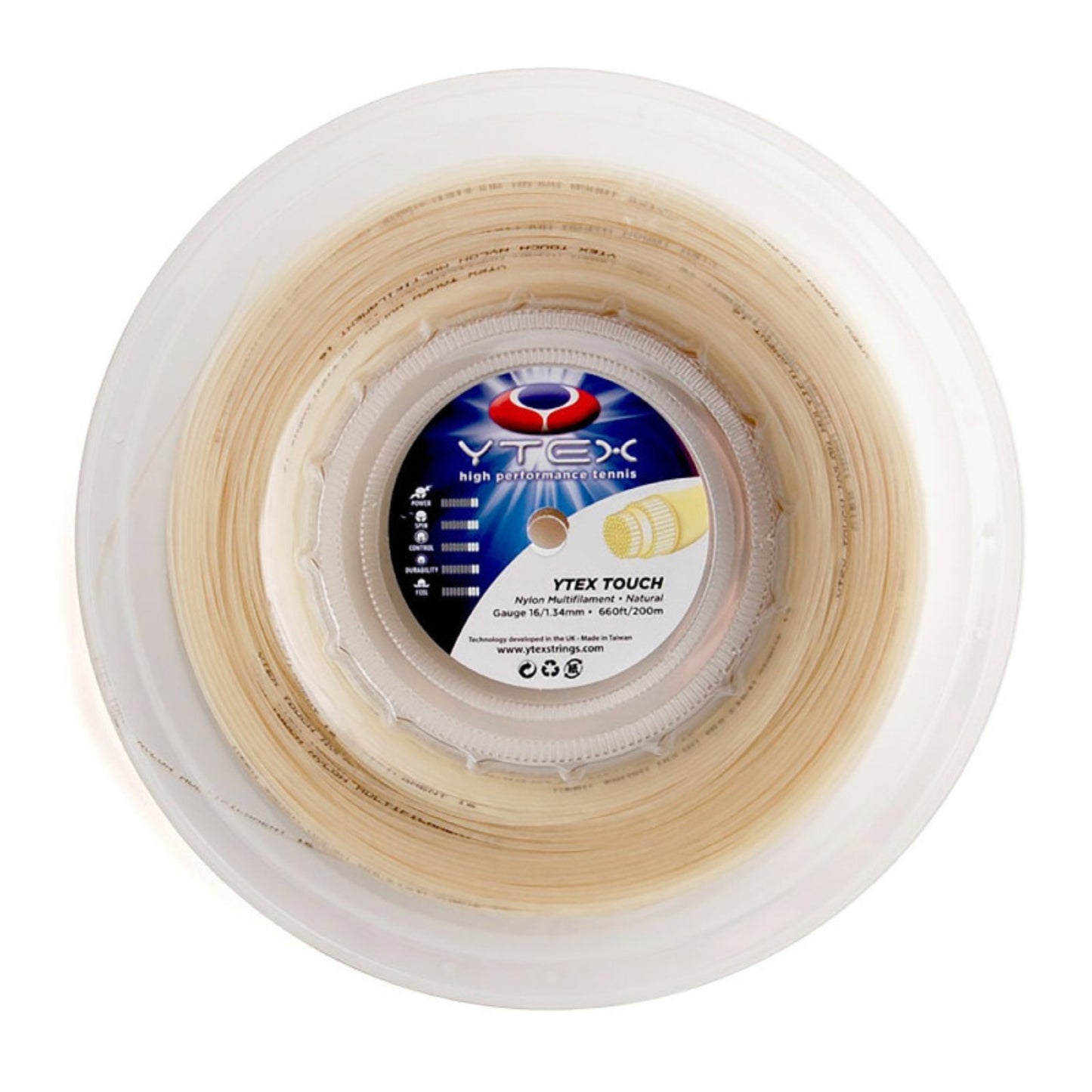 YTEX STRING TOUCH NATURAL 16L 1.34MM REEL