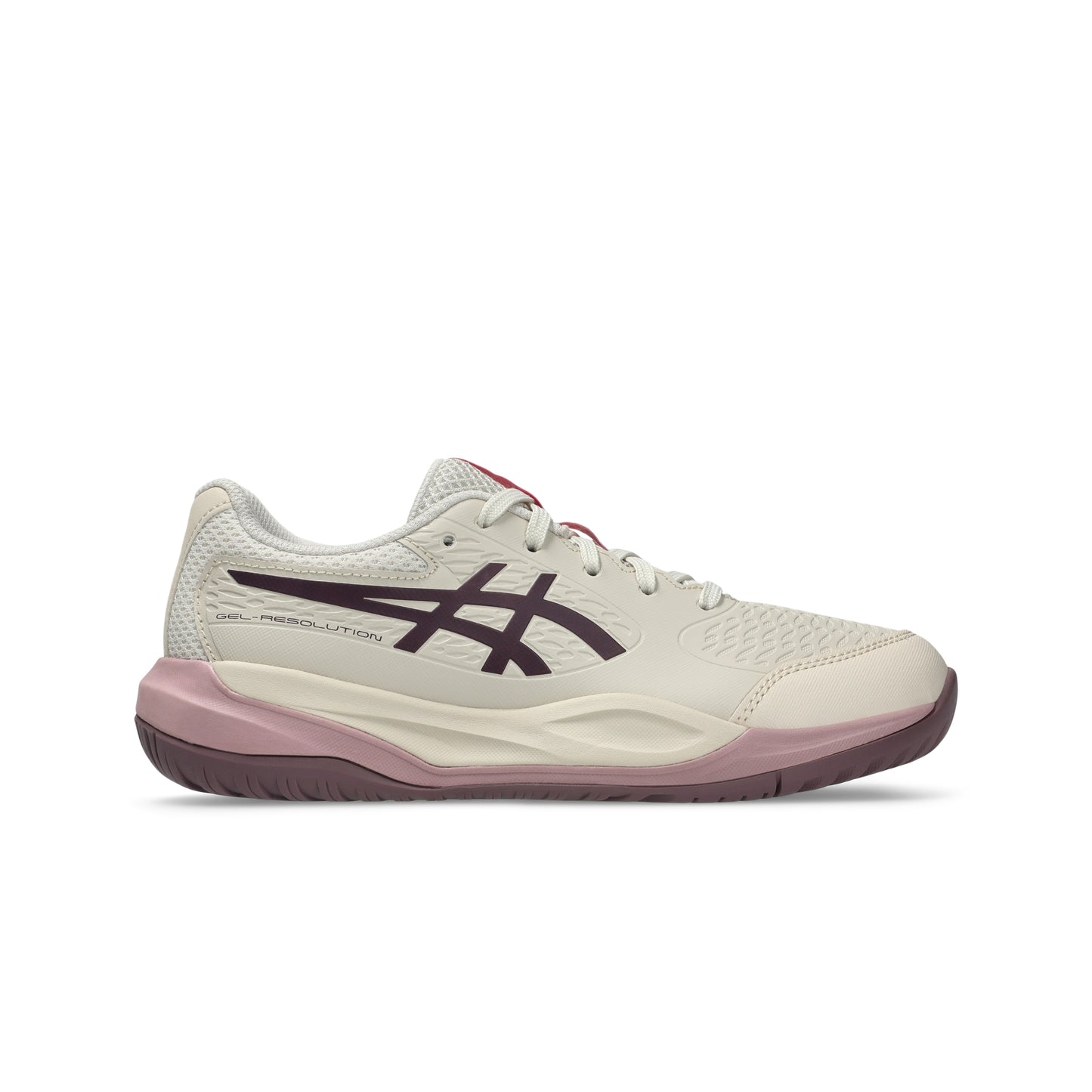 ASICS SHOE G-RESOLUTION X KID SOFT OAT/DARK AUBERGINE (AW26)