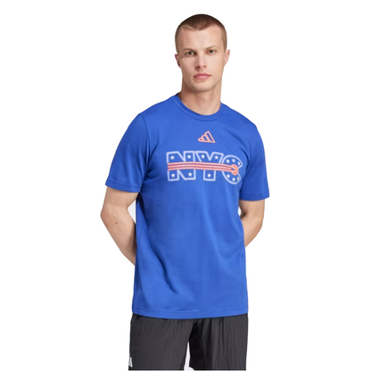 ADIDAS SHIRT TEE NYC GRAPHIC MN LUCID BLUE (AW24)