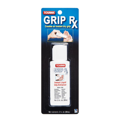 Grip Rx packaging with a white bottle on a blue background