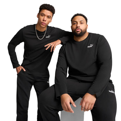 PUMA TEE LONG SLEEVE ESSENTIAL MN BLACK (AW25)