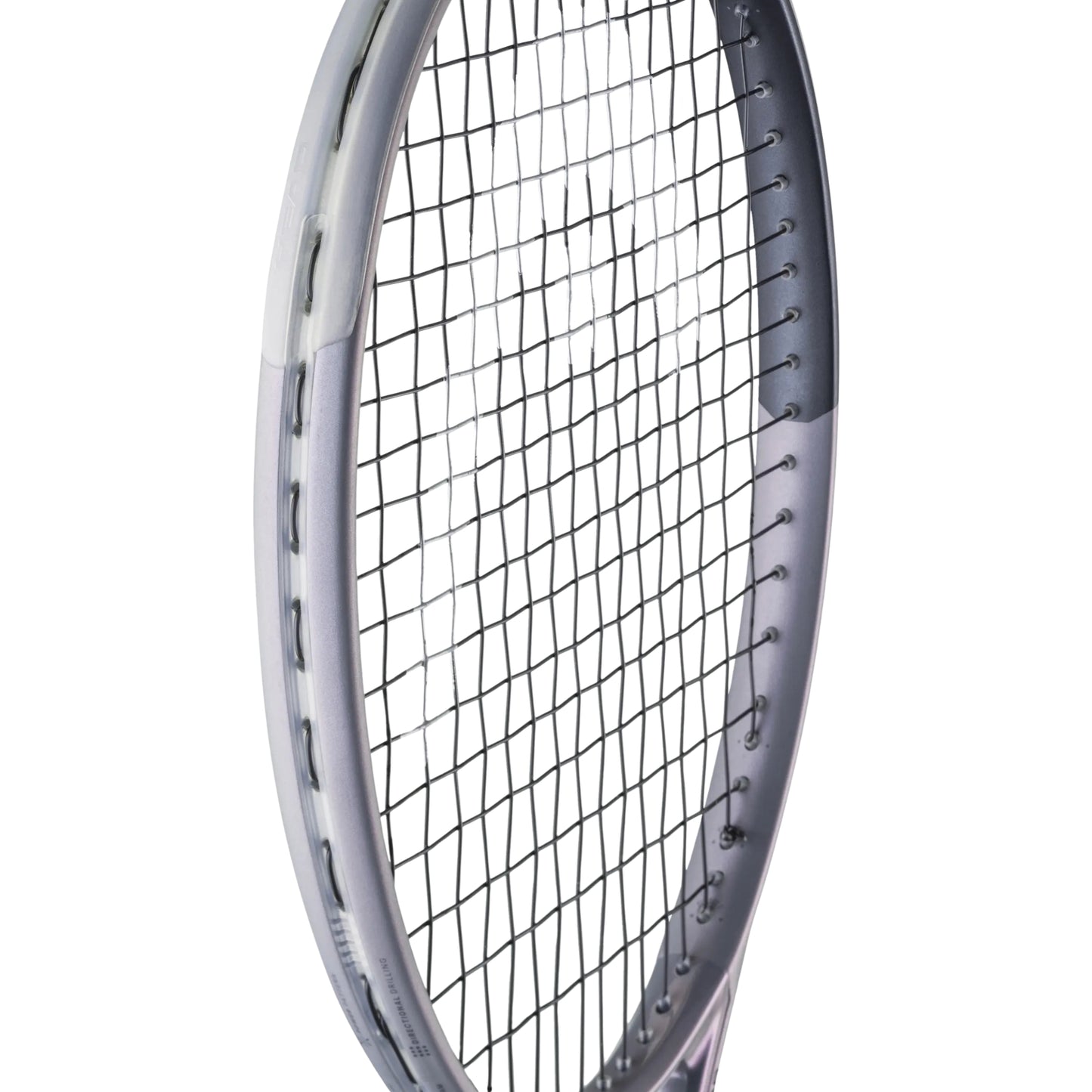 Close - up of a silver Head tennis racket