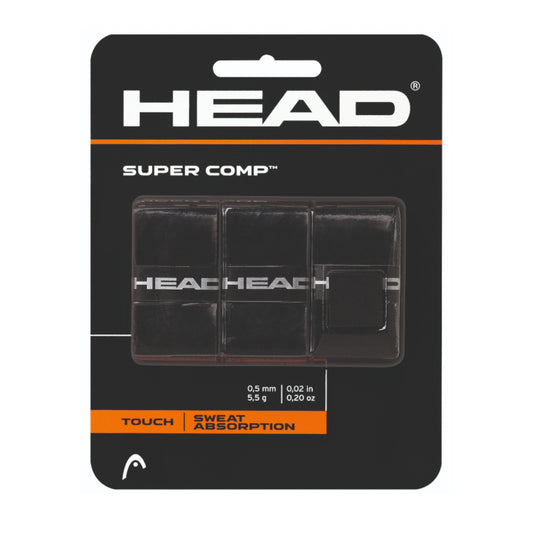HEAD GRIP OVERGRIP SUPER COMP BLK (3)