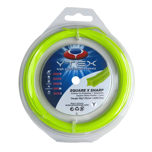 YTEX STRING SQUARE X SHARP LIME 18 1.15MM SET