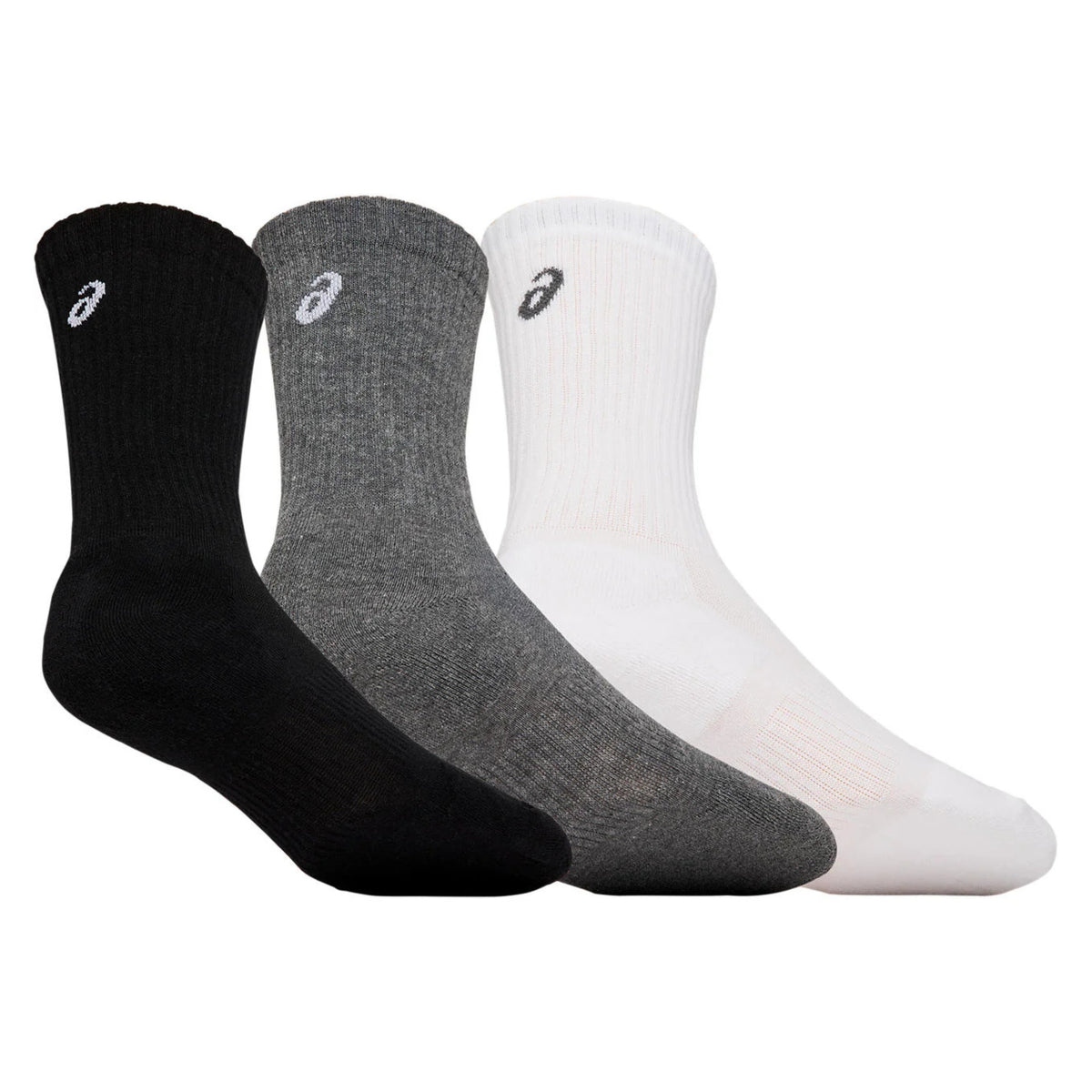ASICS SOCK CREW TENNIS CUSHIONED BLACK/WHITE/GREY (SS25)