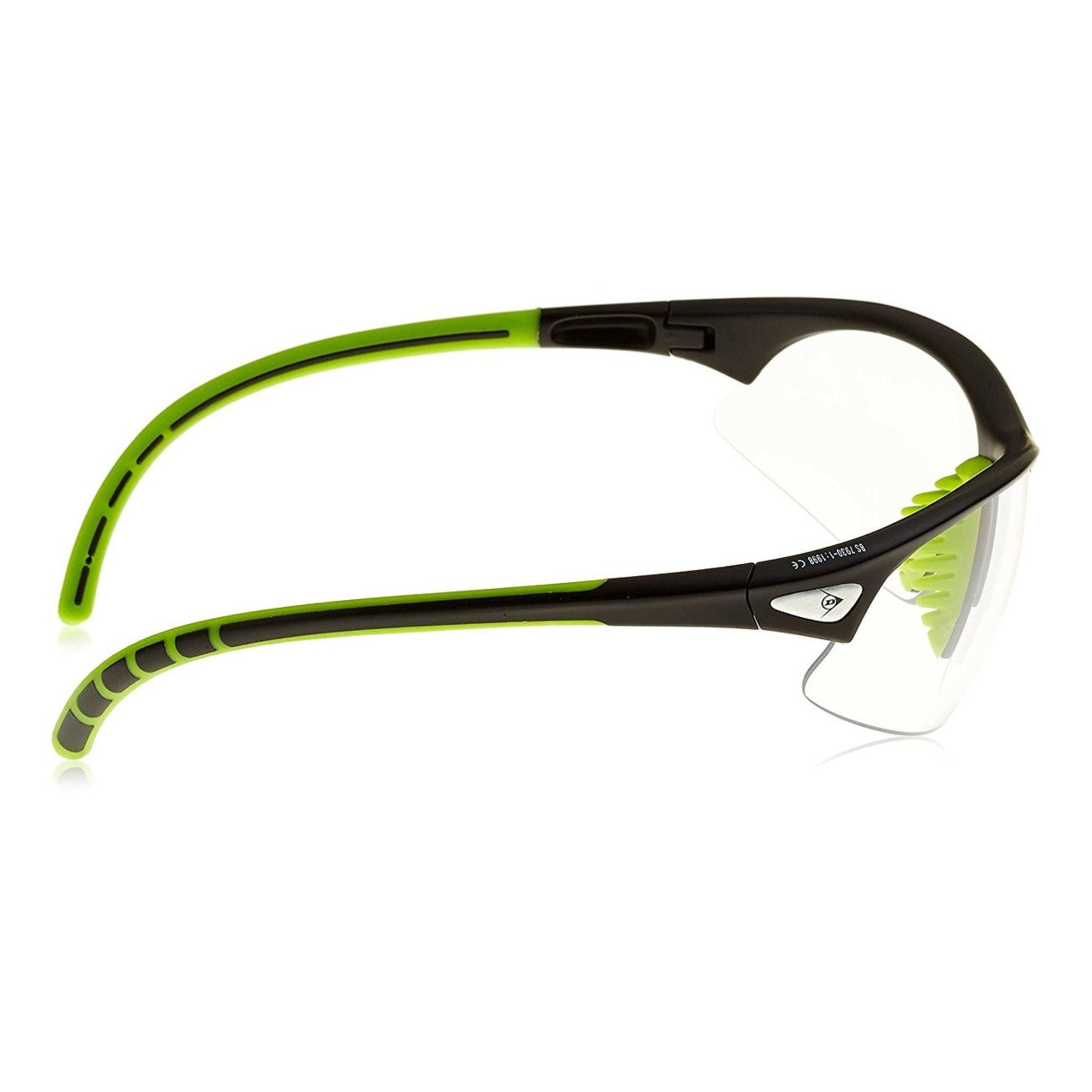 DUNLOP GLASSES SQ SNR COMPETITION BLACK/GREEN – Baseline Racquets