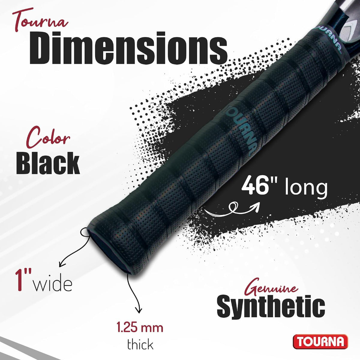 TOURNA GRIP REPLACEMENT PRO THIN 1.2MM BLK (TBD)