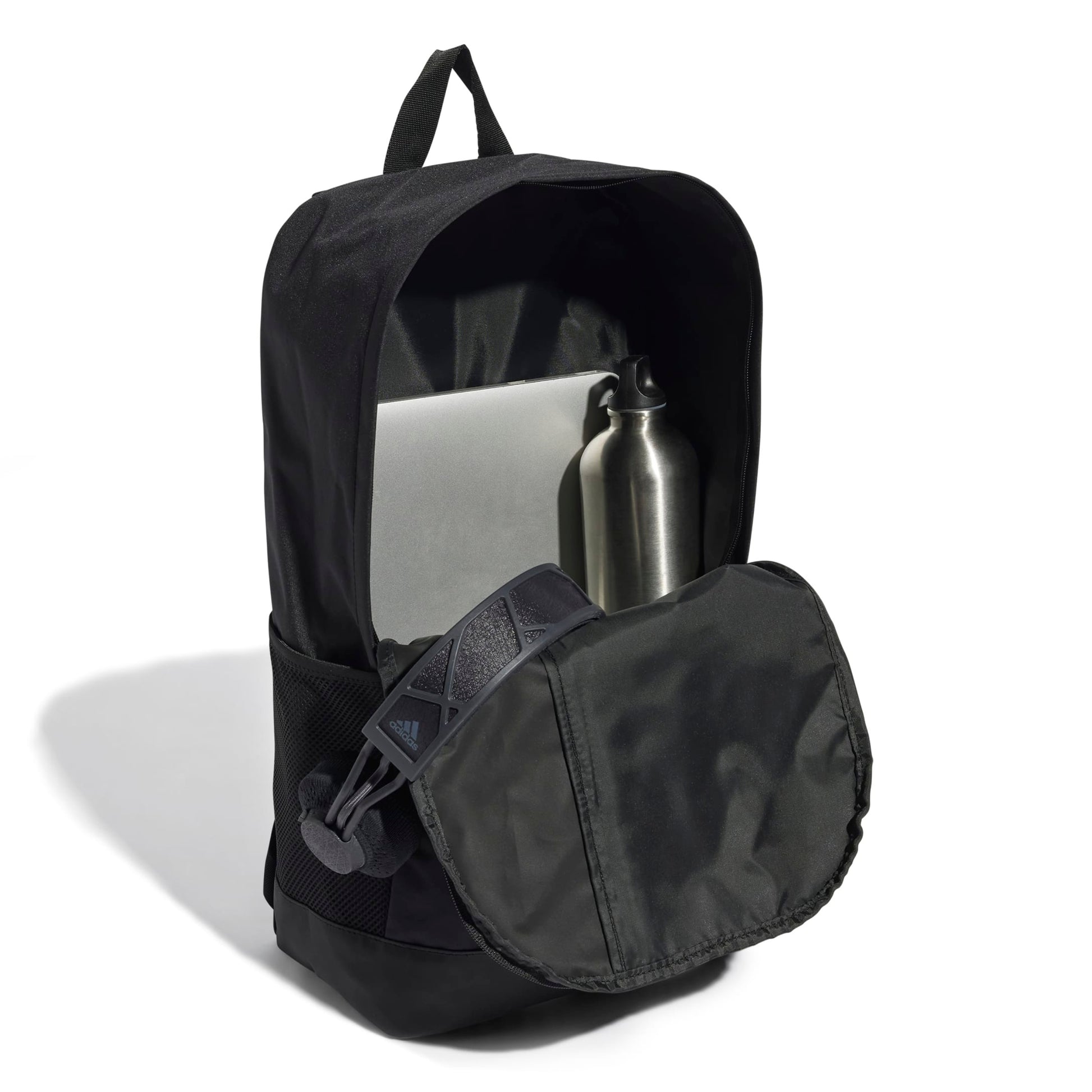 adidas baseline backpack ADIDAS BAG BACKPACK LINEAR BLACK/WHITE (AW25) – Baseline Racquets