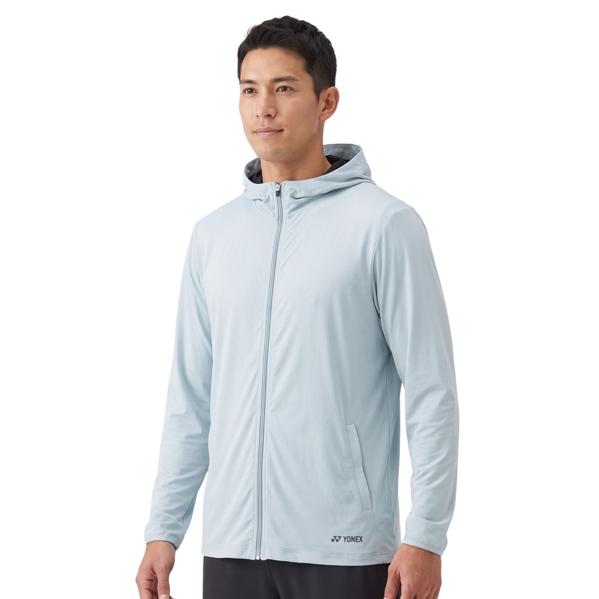 YONEX HOODIE FULL ZIP 50116 MN SILVER GRAY