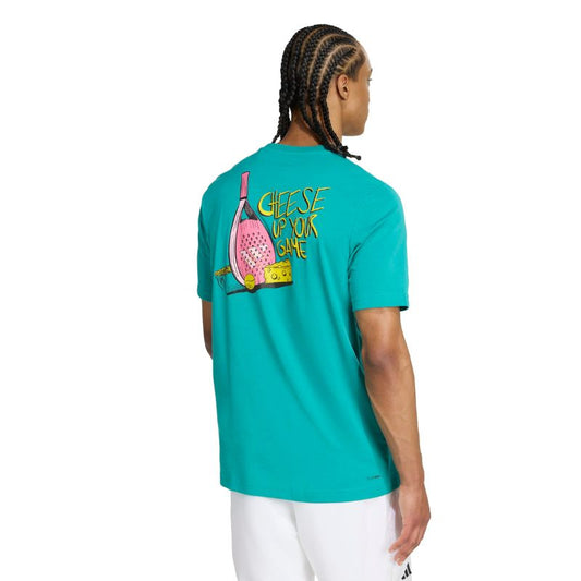 ADIDAS SHIRT TEE PADEL GRAPHIC MN PURE TEAL (AW25)