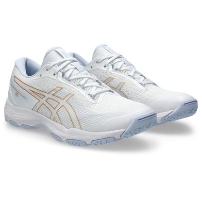 ASICS SHOE G-NETBURNER ACADEMY 10 WN WHITE/CHAMPAGNE (AW25)