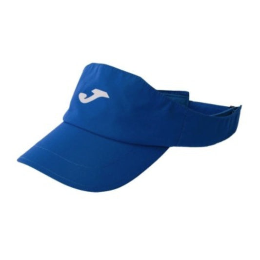 Blue Joma visor with a brand logo on a white background