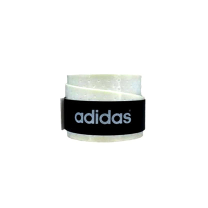 adidas overgrip white with logo on a white background