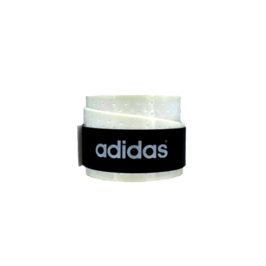adidas overgrip white with logo on a white background