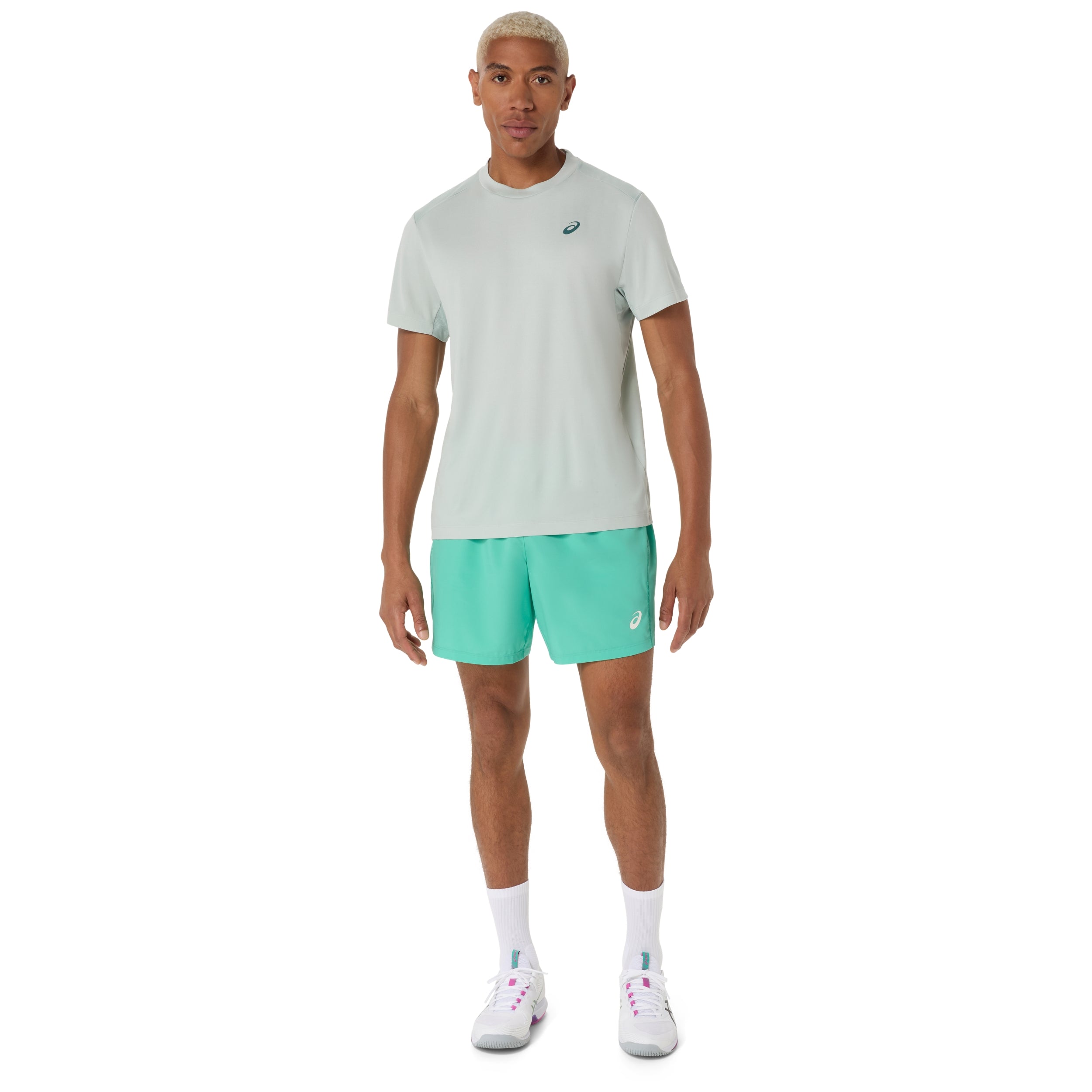 ྀི ASICS SHIRT TEE COURT MN COLD MOSS (SS26) – Baseline Racquets