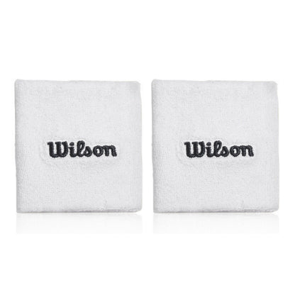 White Wilson wristbands on a white background