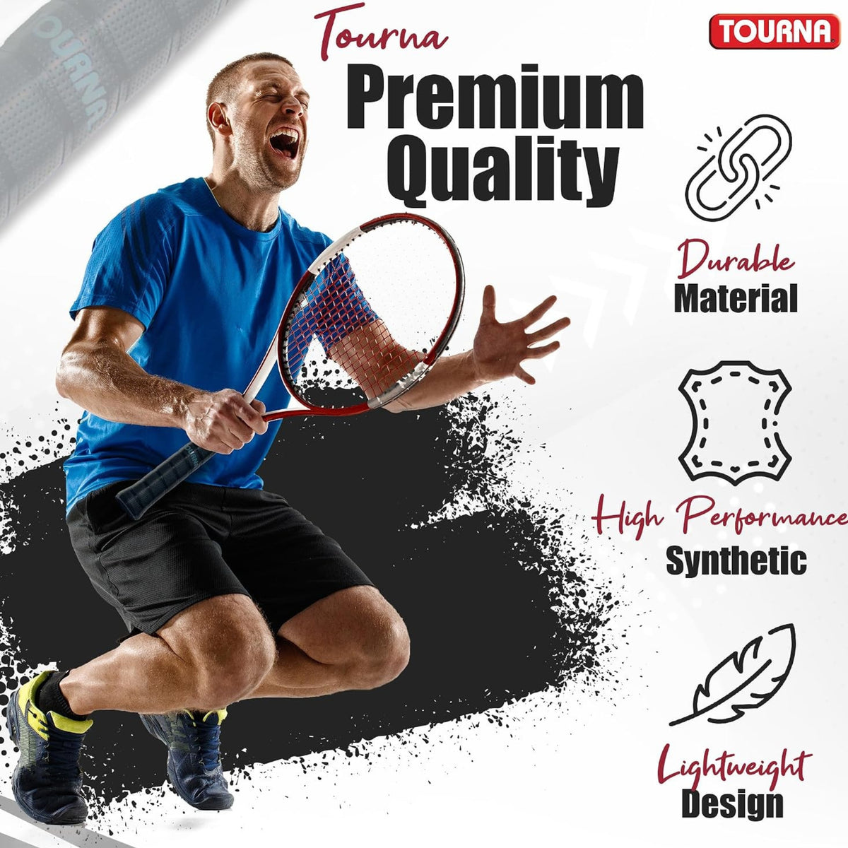 TOURNA GRIP REPLACEMENT PRO THIN 1.2MM BLK (TBD)