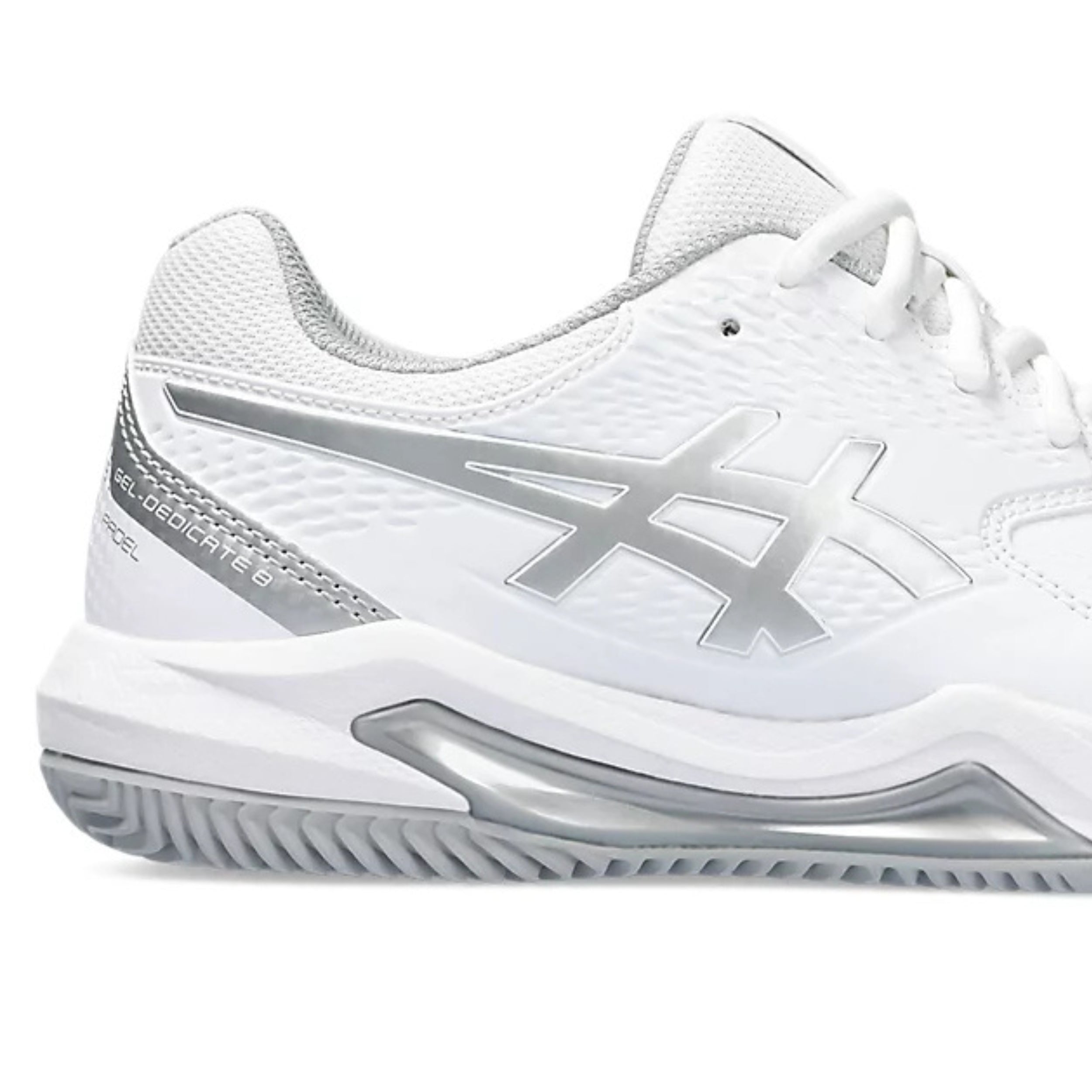 ASICS SHOE G-DEDICATE 8 PADEL WN WHITE/PURE SILVER (SS25
