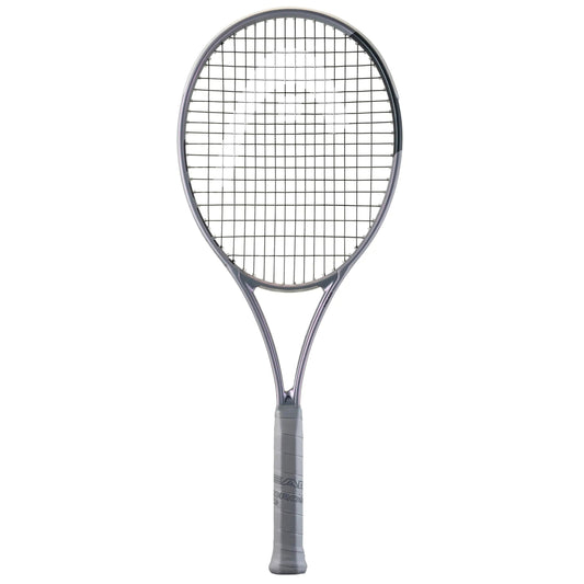 Silver Head tennis racket on a white background