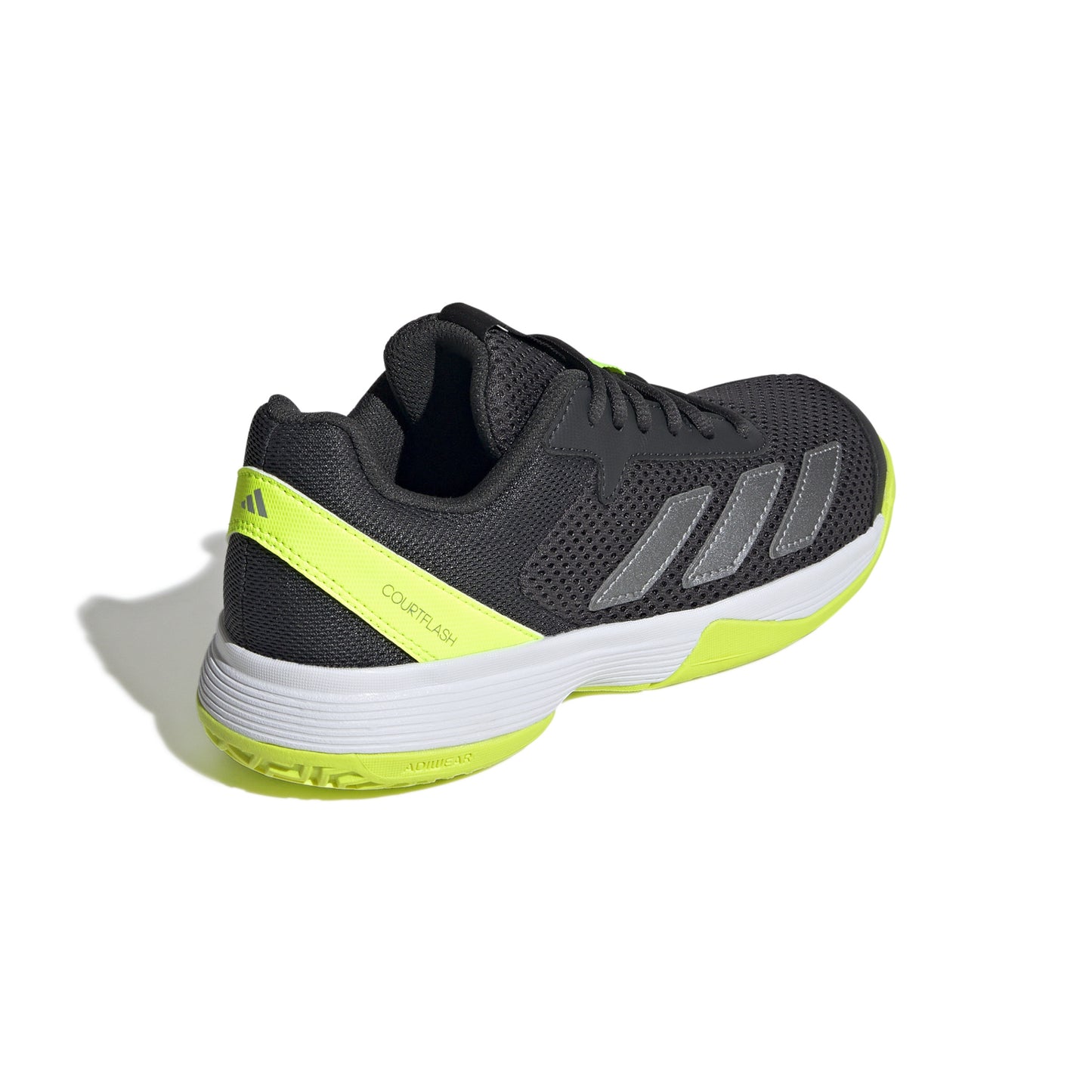 ADIDAS SHOE COURTFLASH KID BLACK/LUCID LEMON (SS25)