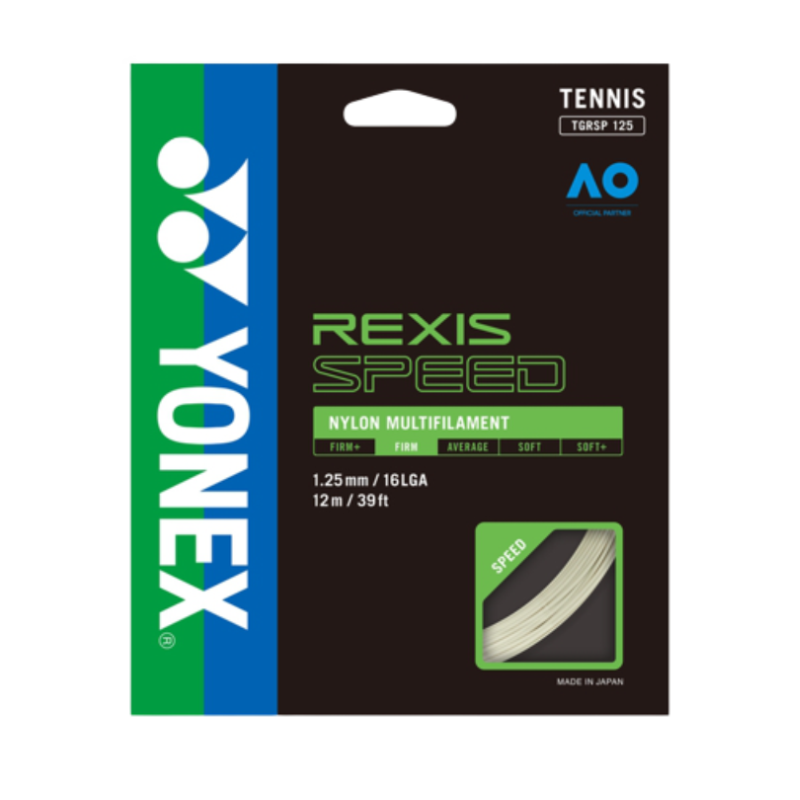 YONEX STRING REXIS SPEED 1.25MM 16G WHT SET