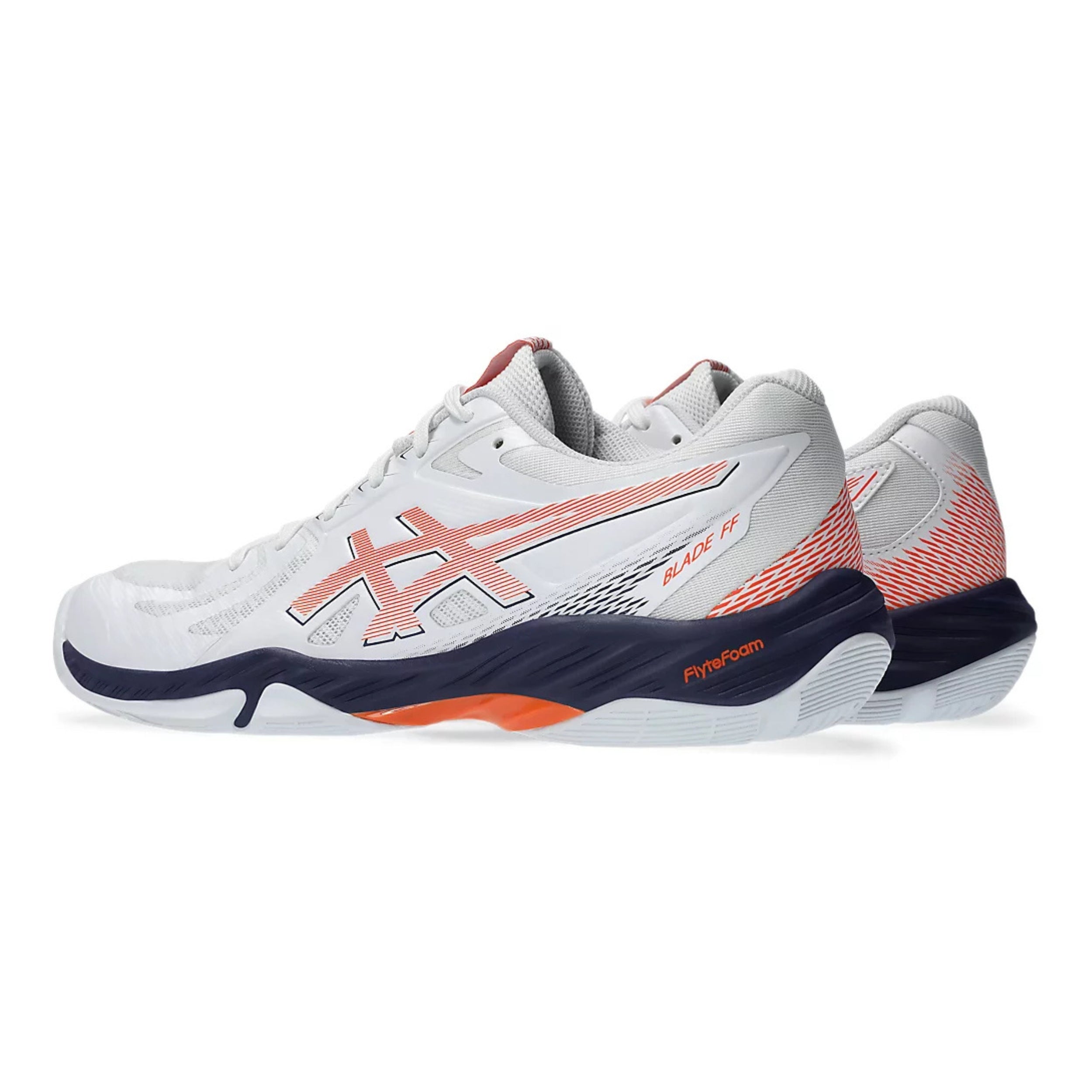 ASICS SHOE G-BLADE FF MN WHITE/NOVA ORANGE (SS25) – Baseline Racquets