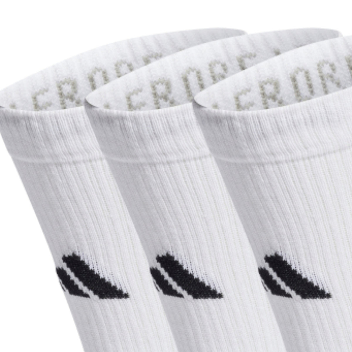 ADIDAS SOCK PERFORMANCE CREW LIGHT WHITE (3) (AW24)