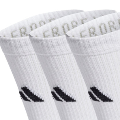 ADIDAS SOCK PERFORMANCE CREW LIGHT WHITE (3) (AW24)