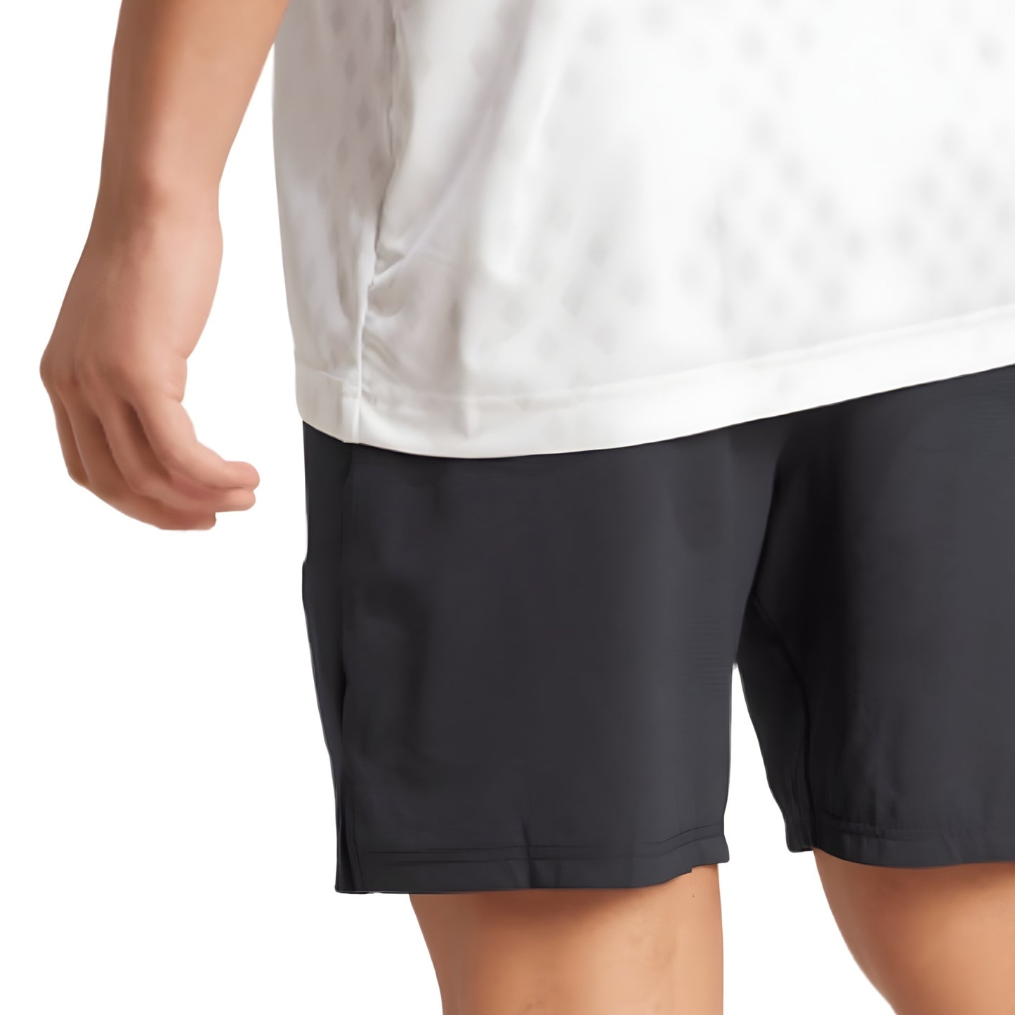 Back of black shorts 