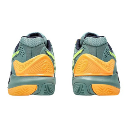 ASICS SHOE G-RESOLUTION 9 PADEL MN CELADON/SAFETY YELLOW (AW24)
