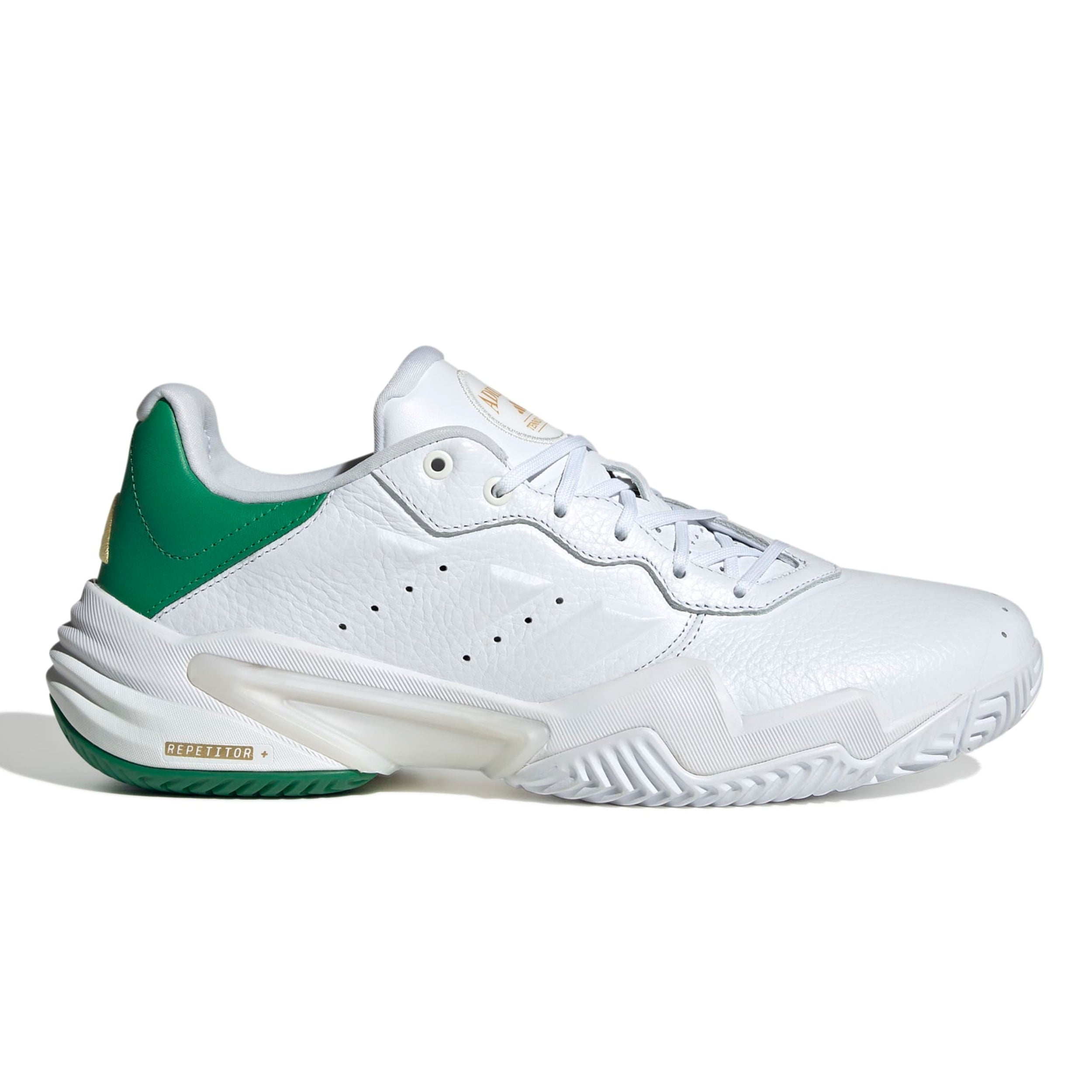 ADIDAS SHOE BARRICADE 13 LEATHER MN METALLIC/WHITE/GREEN (AW25
