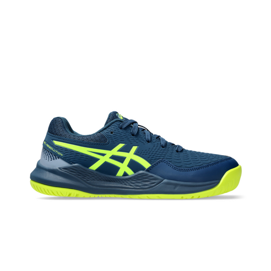ASICS SHOE G-RESOLUTION 9 KID MAKO BLUE/YELLOW (AW24)