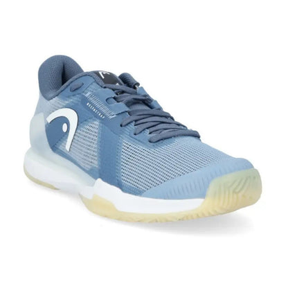 Blue Head padel shoe with a white logo on a white background