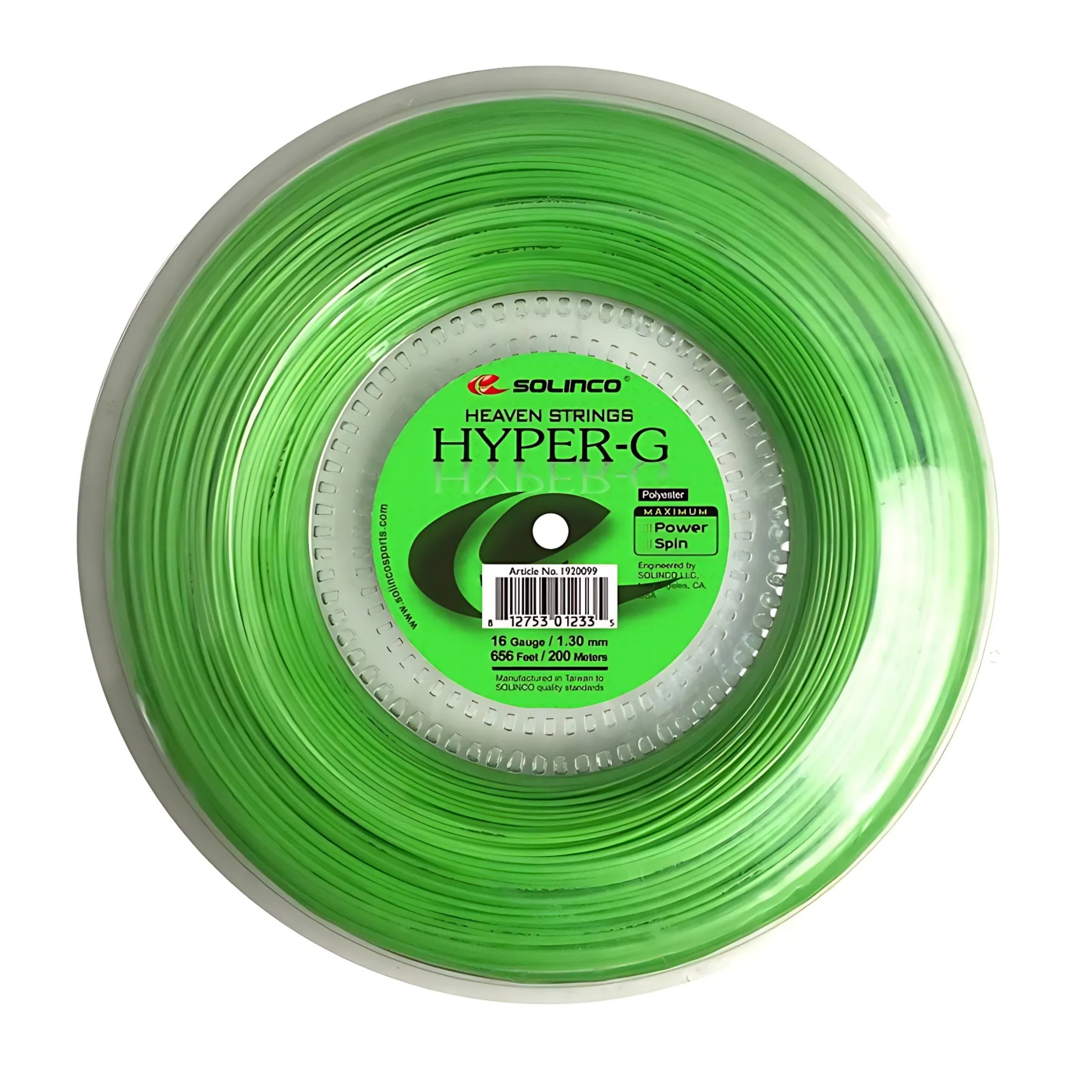 SOLINCO STRING HYPER-G 16L 1.25MM GRN REEL – Baseline Racquets