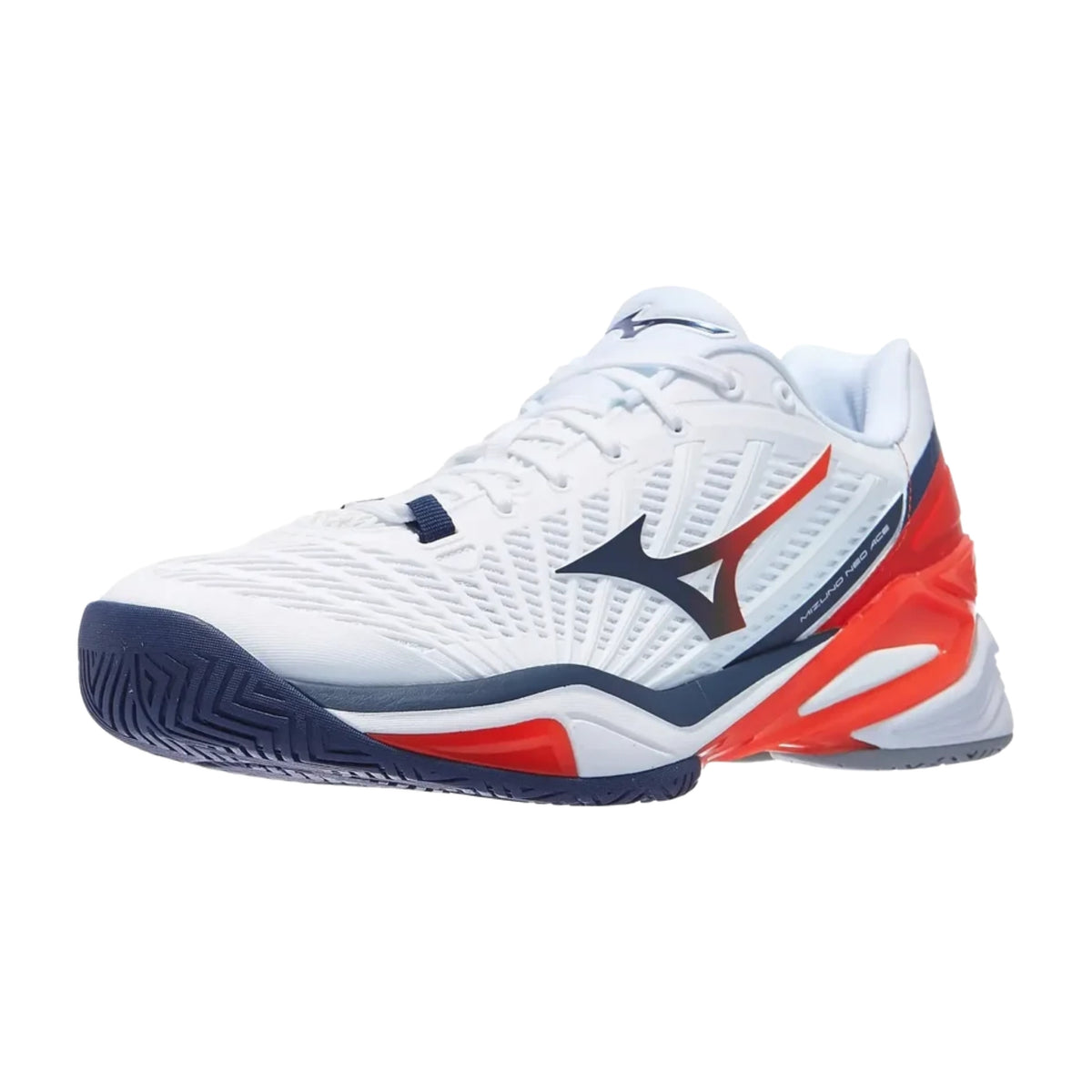 MIZUNO SHOE NEO ACE MN WHITE/BLUE INSIGNIA/ORANGE (AW26)
