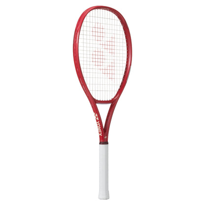Red Yonex vcore Ace red racket on a white background