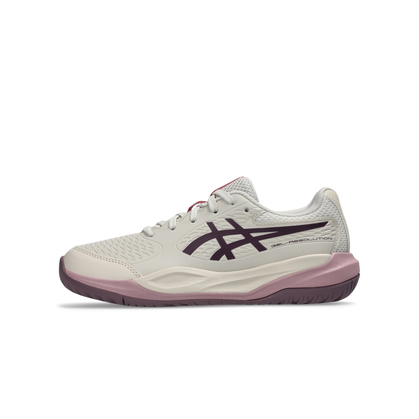 ASICS SHOE G-RESOLUTION X KID SOFT OAT/DARK AUBERGINE (AW26)