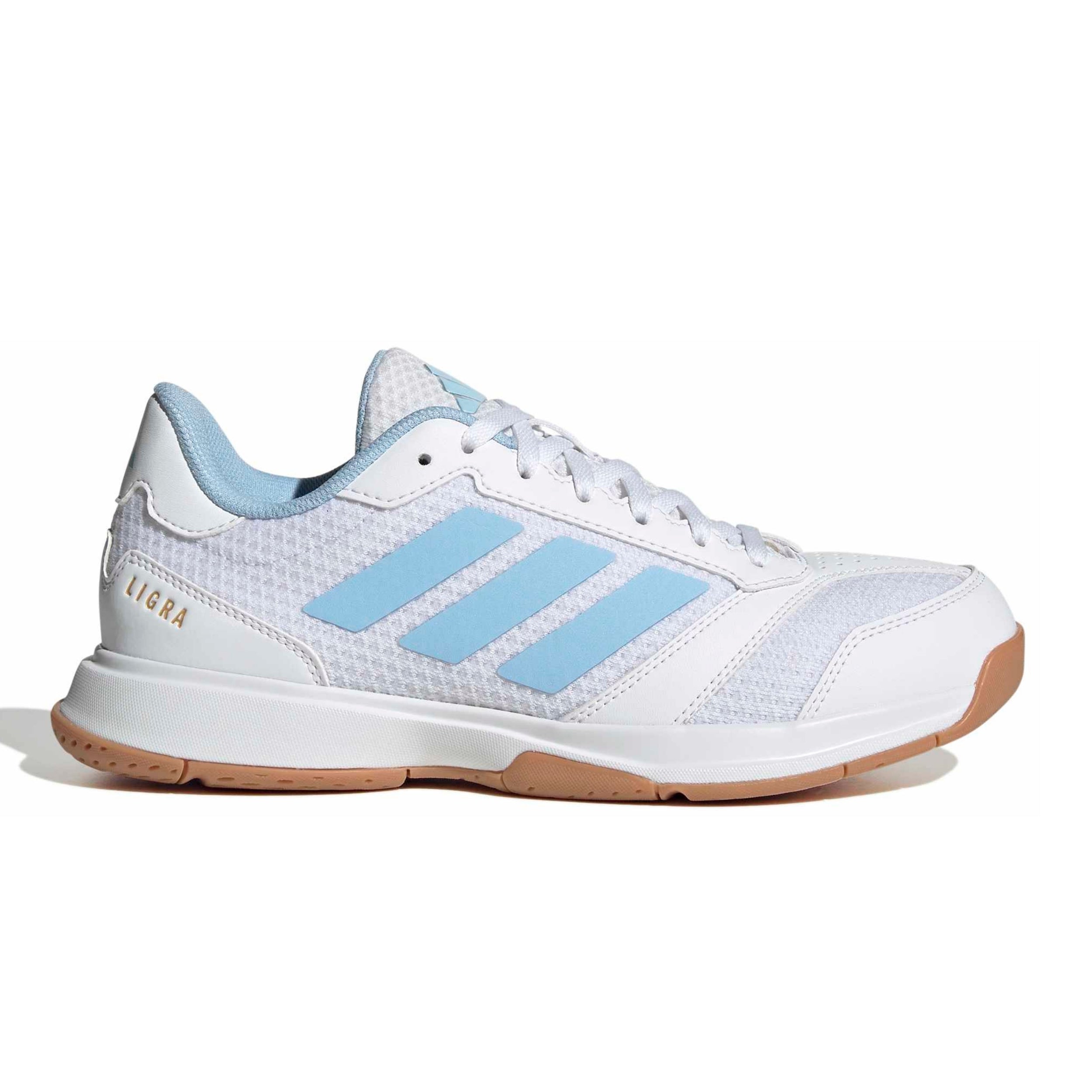 irie ADIDAS SHOE LIGRA 8 WN WHITE/GOLD (AW26) – Baseline Racquets