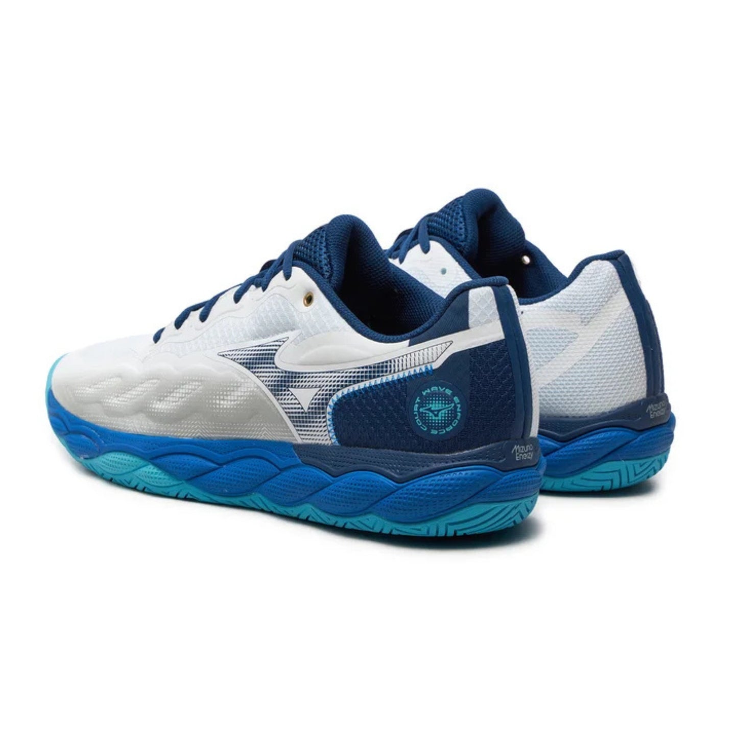 MIZUNO SHOE WAVE ENFORCE COURT WHITE/ESTATE BLUE (AW24)