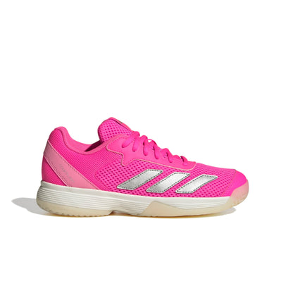 ADIDAS SHOE COURTFLASH KID LUCID PINK/SILVER METALLIC (AW25)