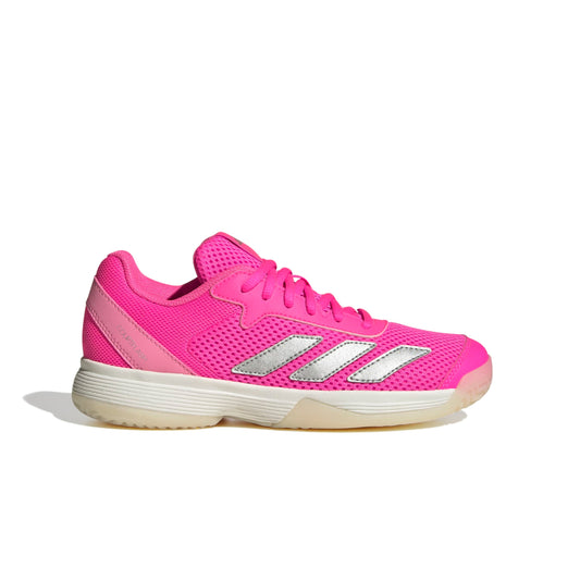 ADIDAS SHOE COURTFLASH KID LUCID PINK/SILVER METALLIC (AW25)