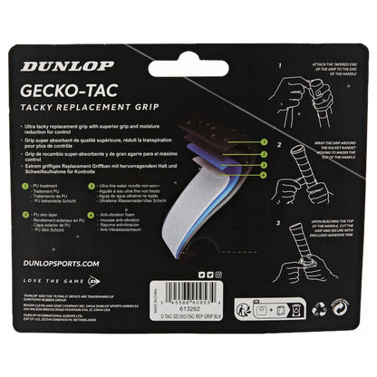 DUNLOP GRIP REPLACEMENT GECKO-TAC BLK